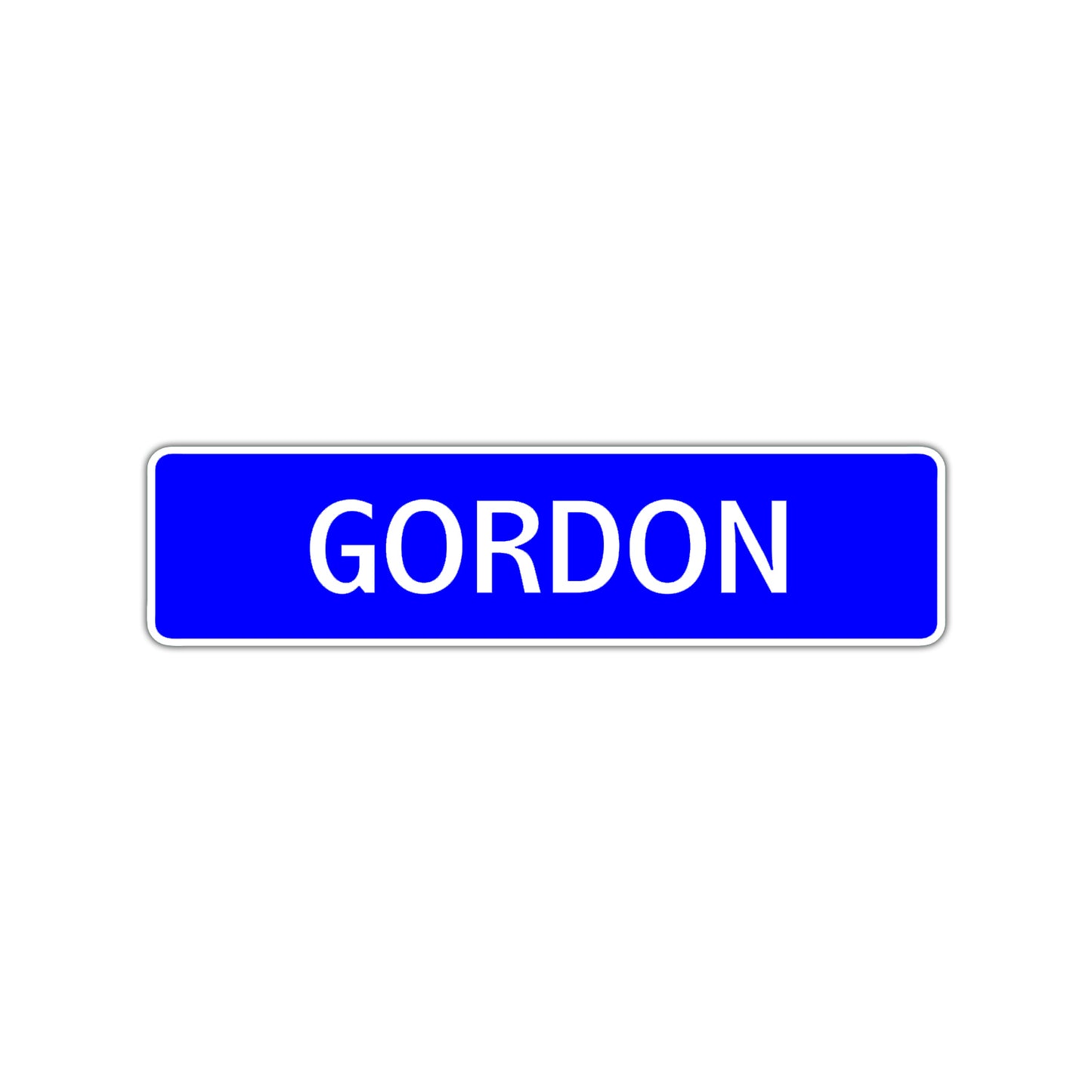 Gordon Street Sign Children Name Room Plate