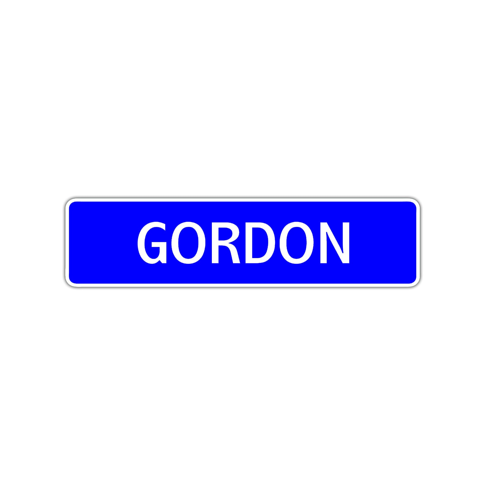 Gordon Street Sign Children Name Room Plate