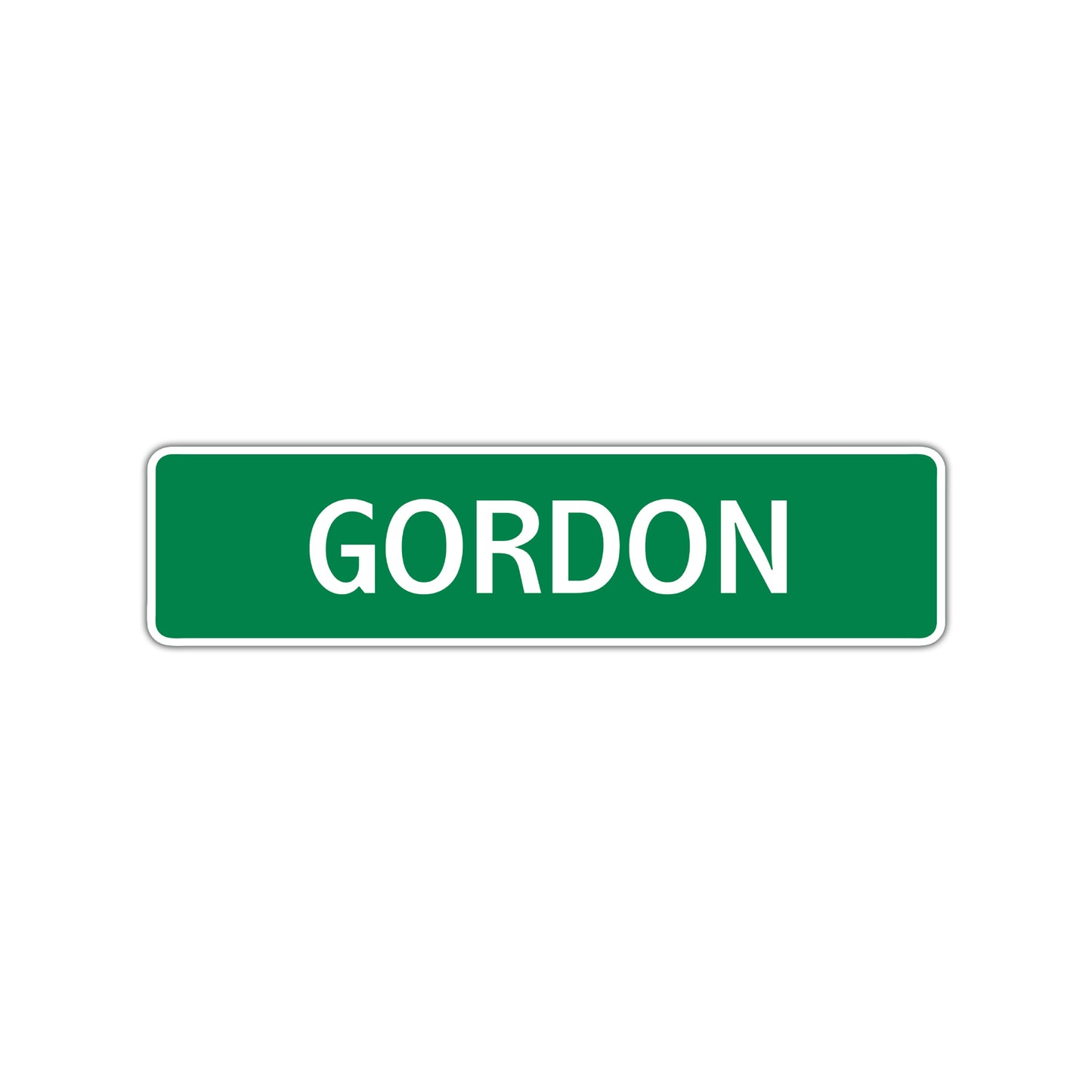 Gordon Street Sign Children Name Room Plate