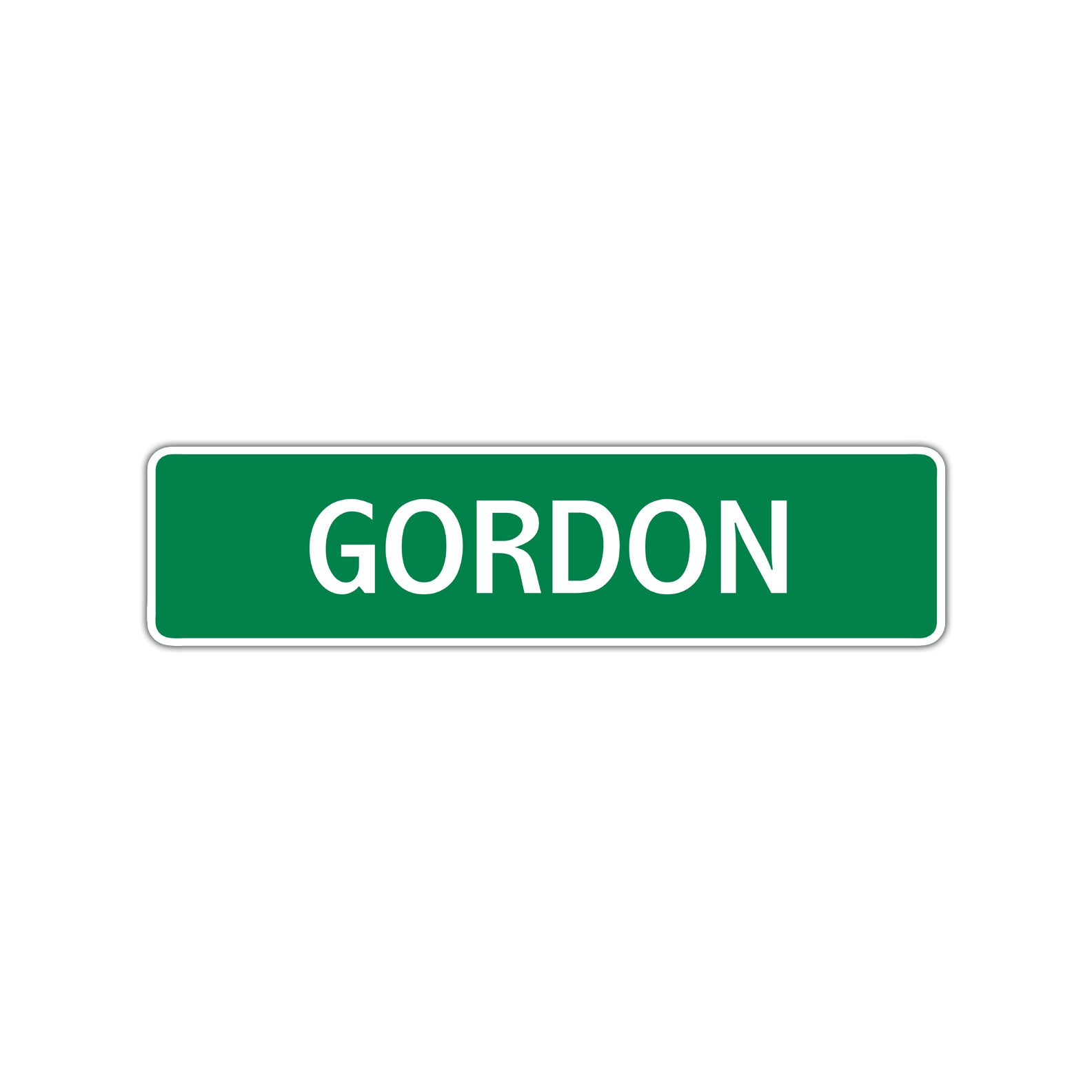 Gordon Street Sign Children Name Room Plate