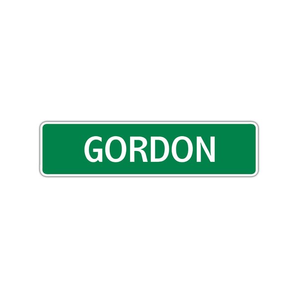 Gordon Street Sign Children Name Room Plate - Sign Fever