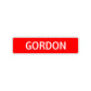 Gordon Street Sign Children Name Room Plate