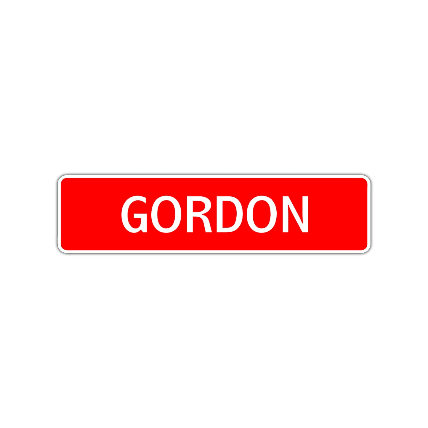 Gordon Street Sign Children Name Room Plate