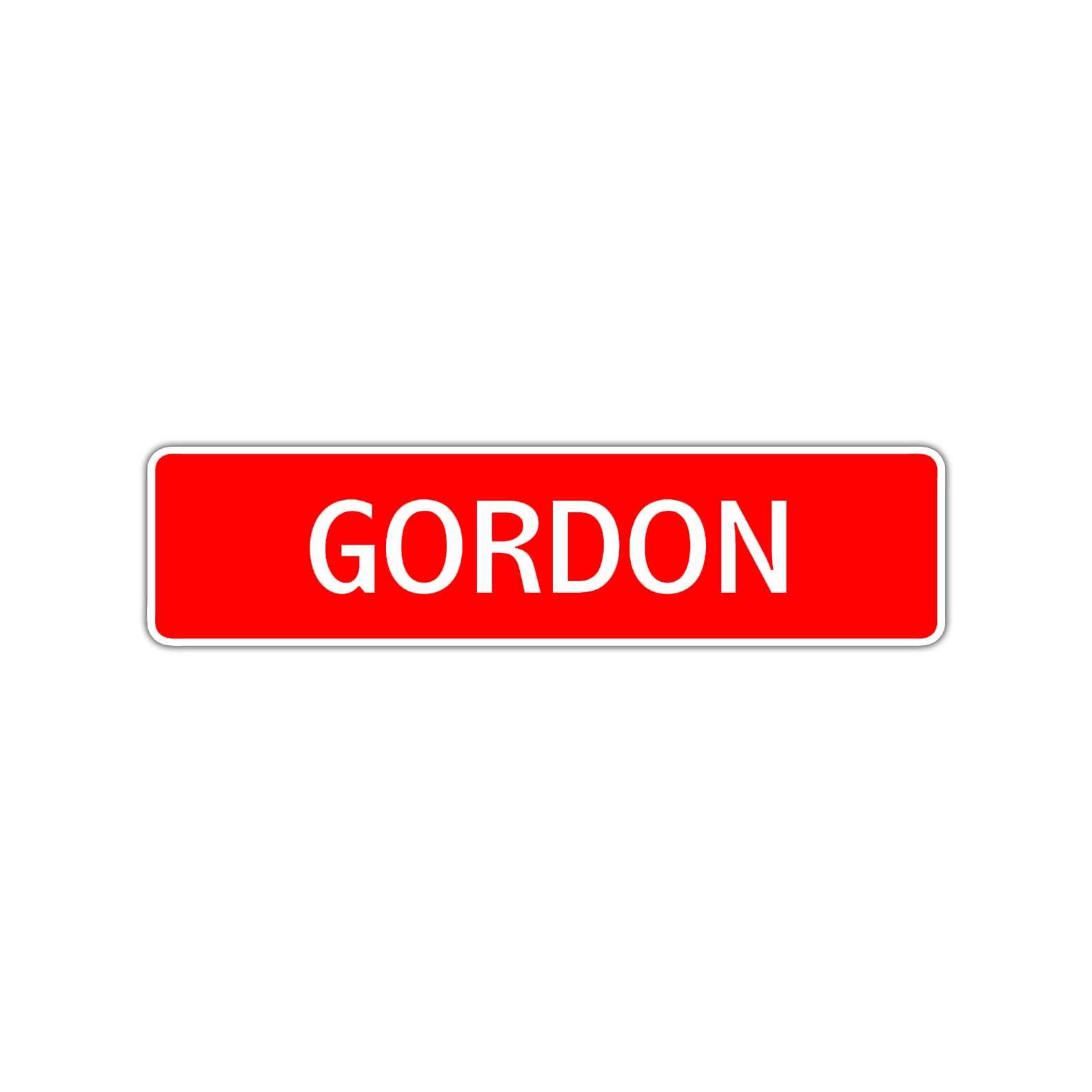 Gordon Street Sign Children Name Room Plate