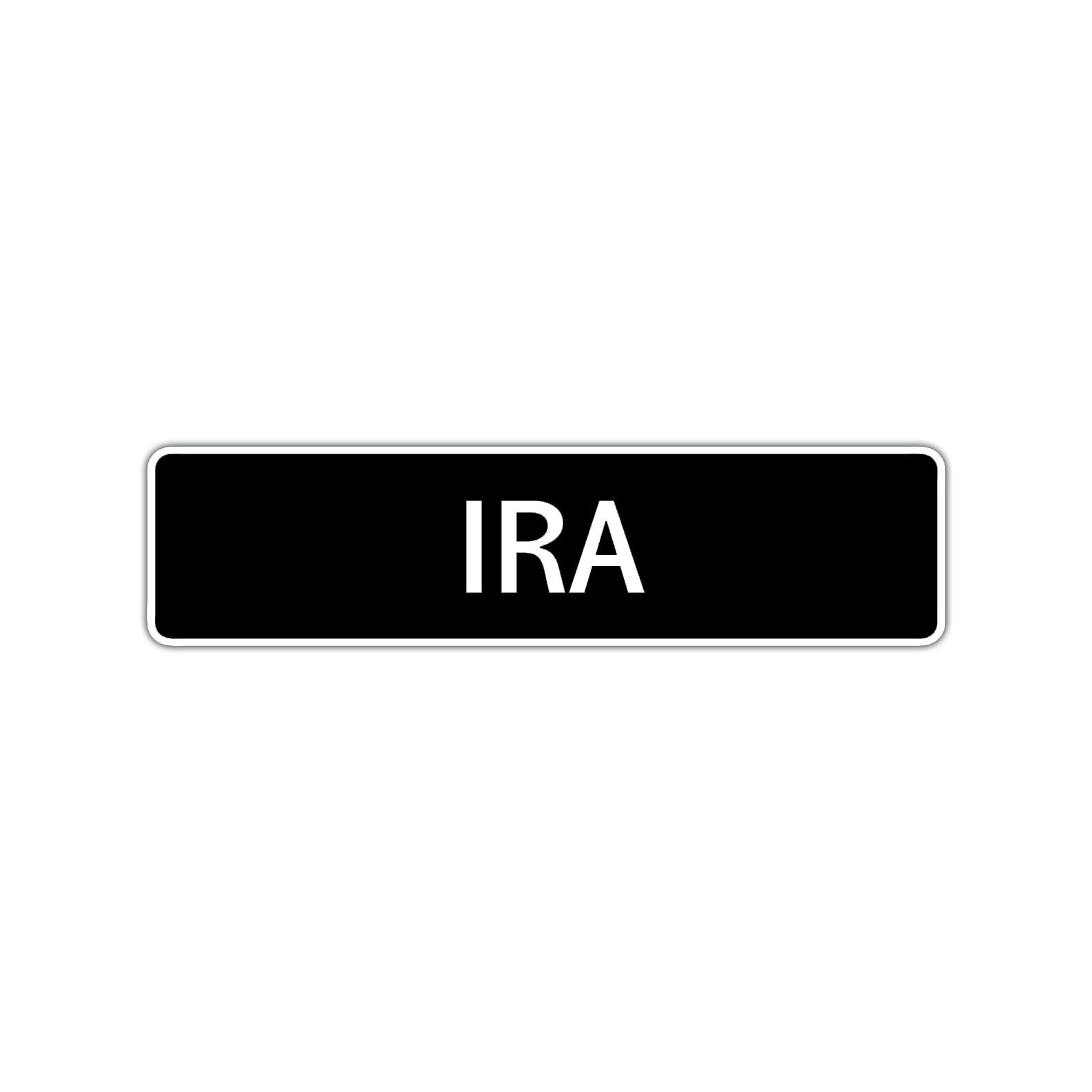 Ira Street Sign Children Name Room Plate