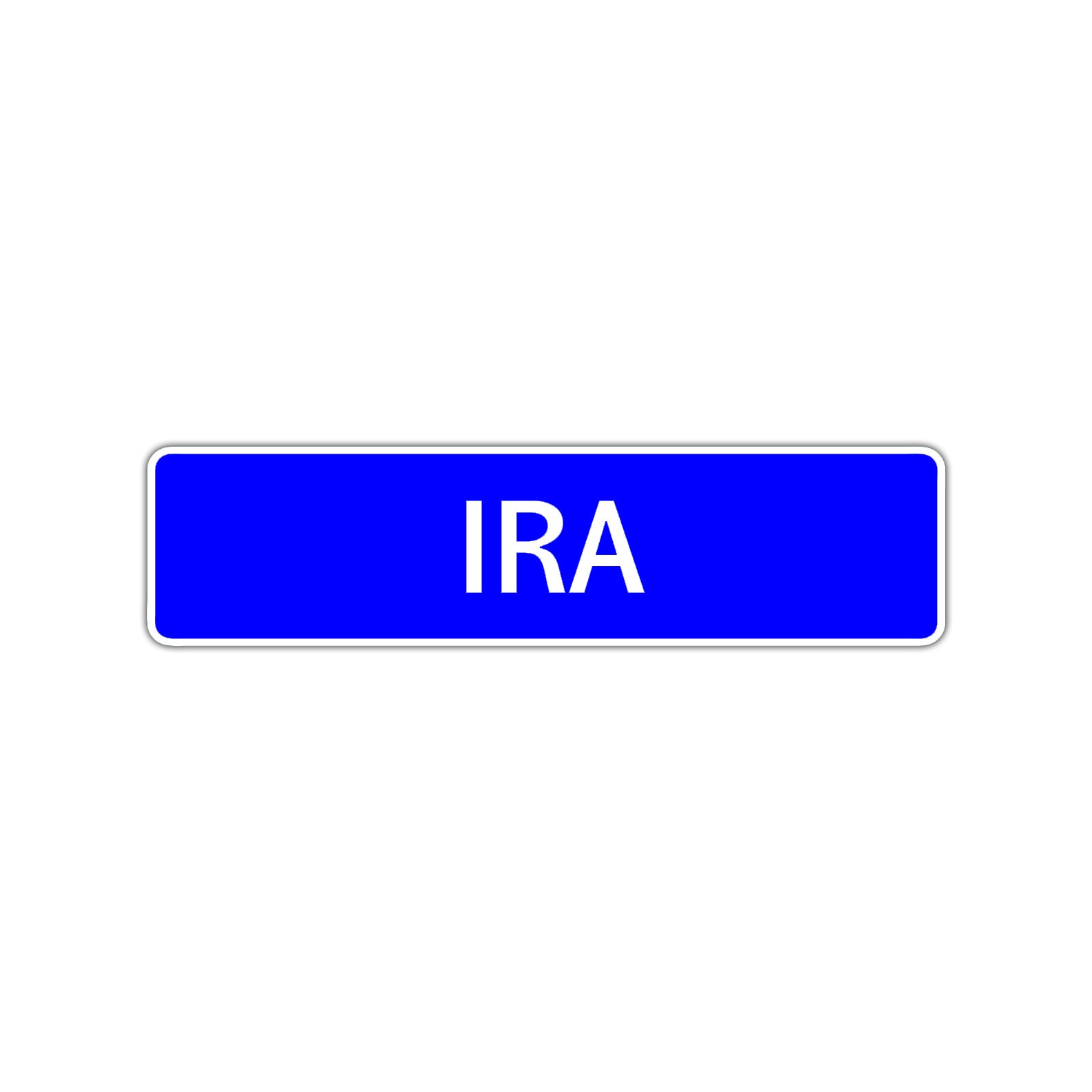 Ira Street Sign Children Name Room Plate