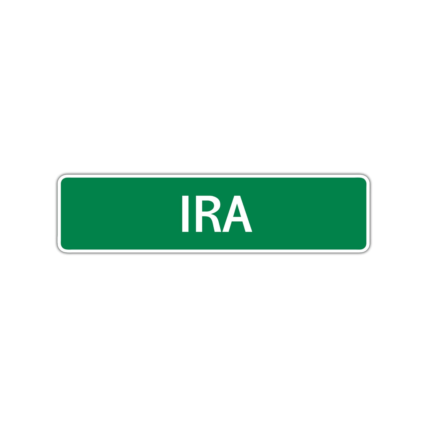 Ira Street Sign Children Name Room Plate