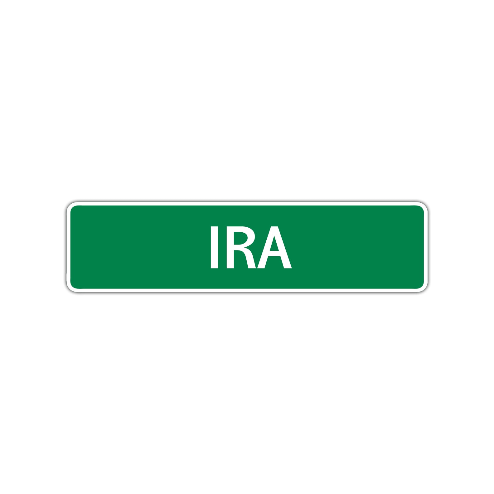 Ira Street Sign Children Name Room Plate