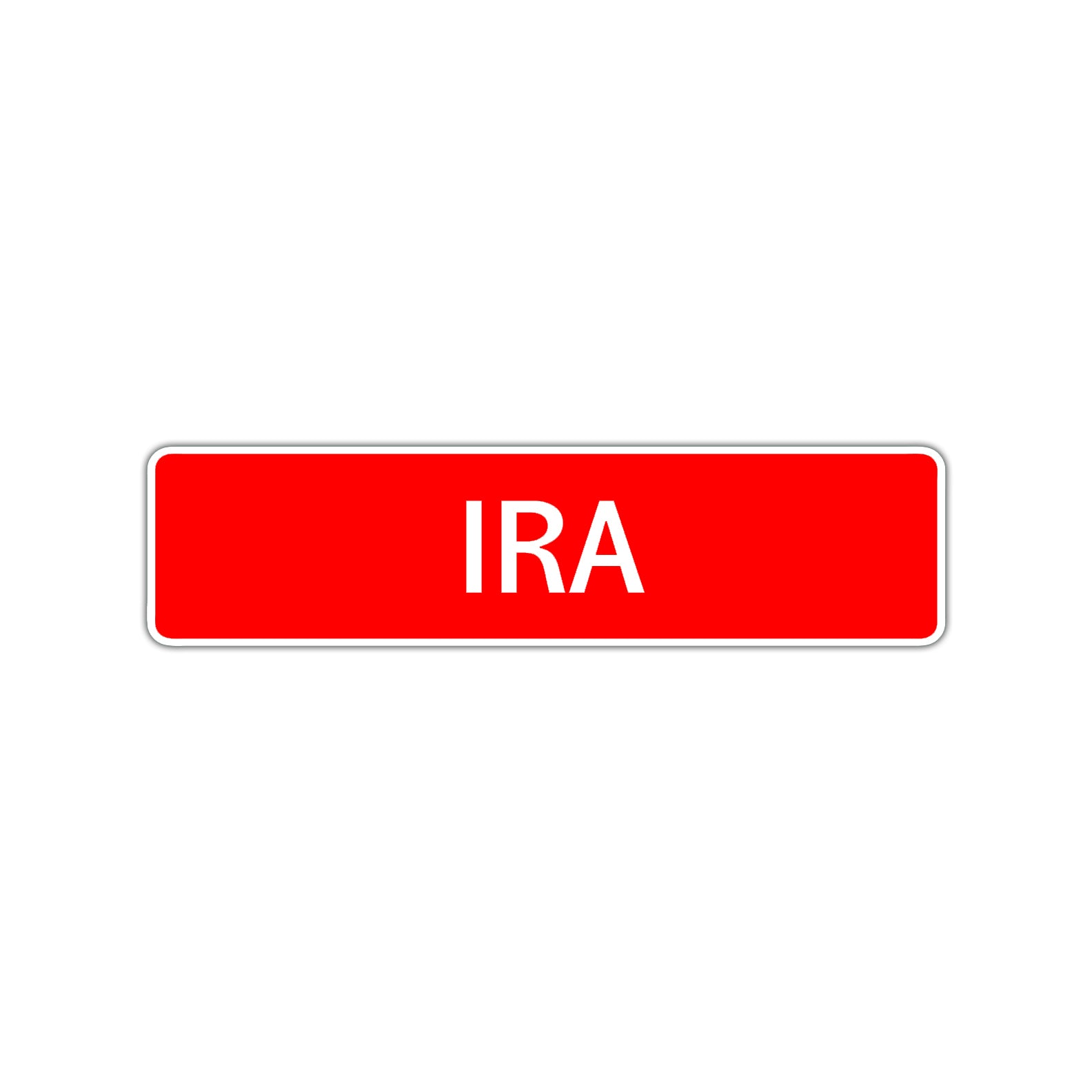 Ira Street Sign Children Name Room Plate