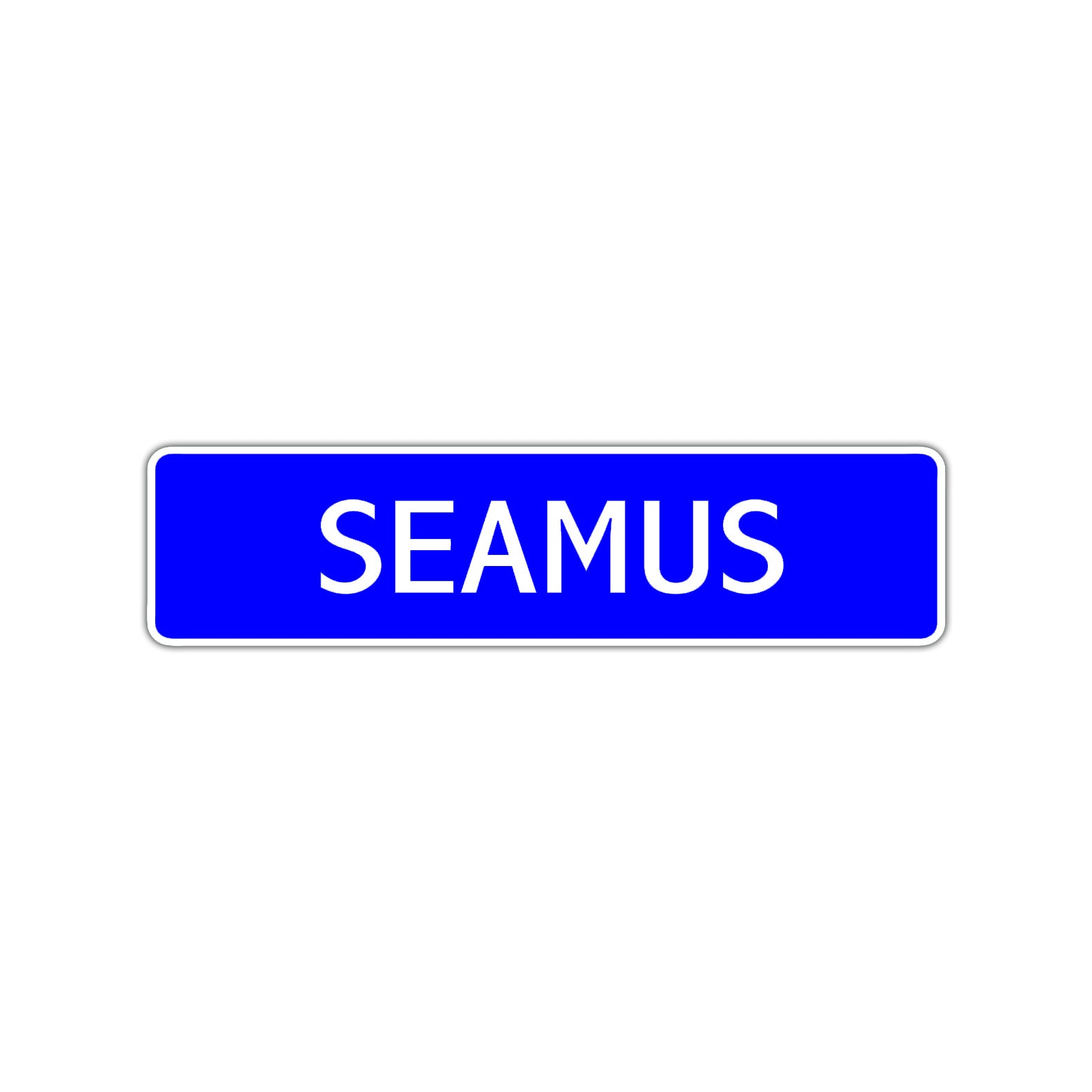 Seamus Street Sign Children Name Room Plate