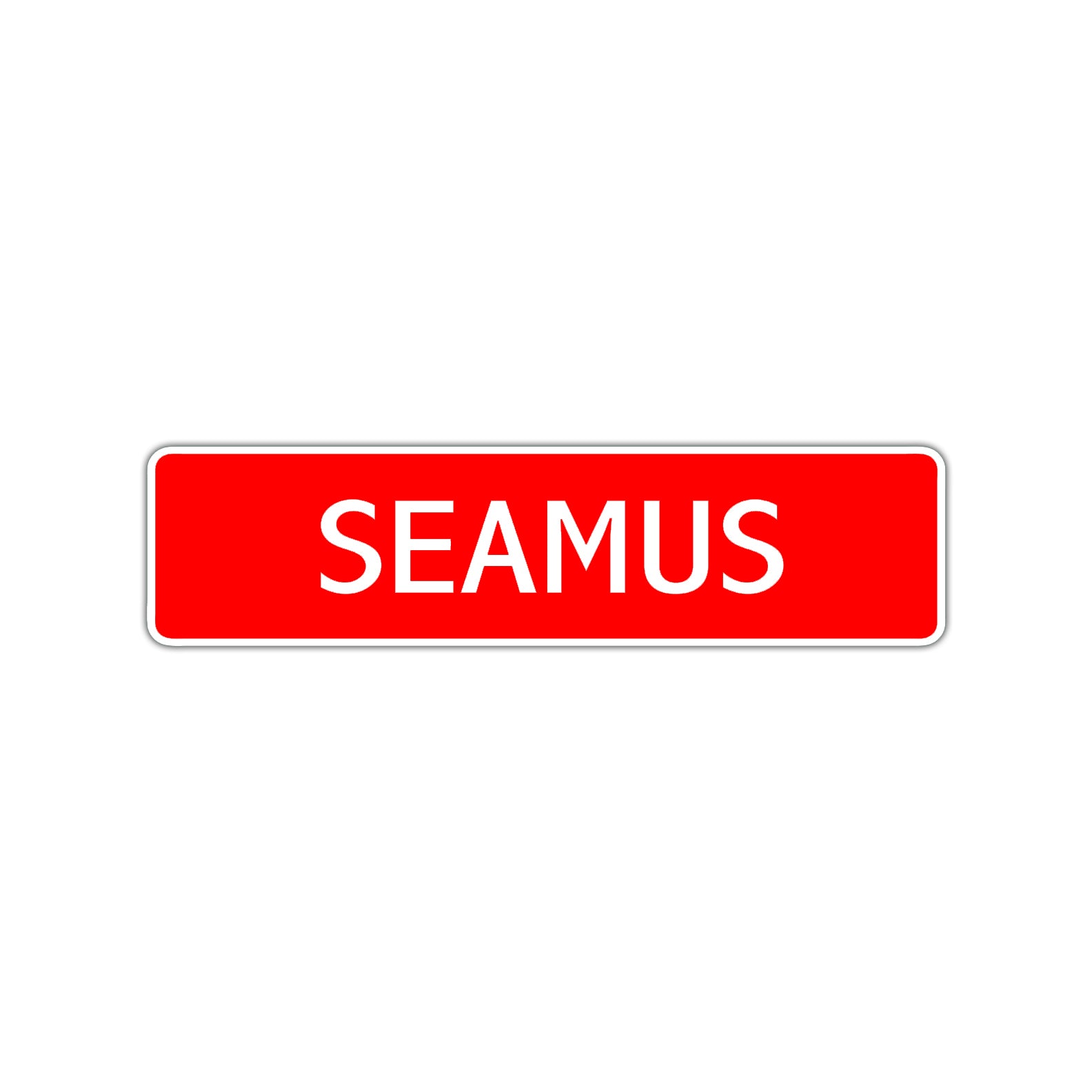 Seamus Street Sign Children Name Room Plate