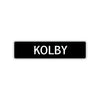 Kolby Street Sign Children Name Room Plate
