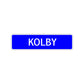 Kolby Street Sign Children Name Room Plate
