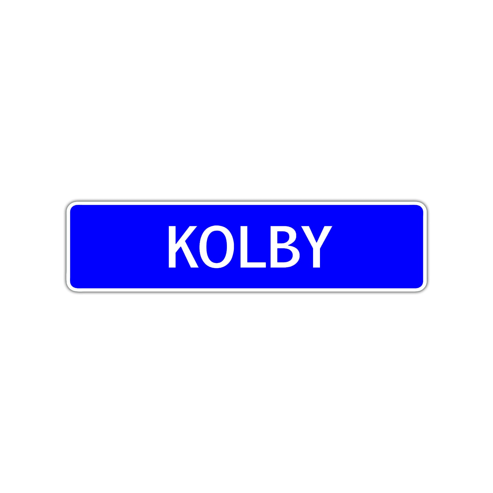 Kolby Street Sign Children Name Room Plate