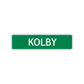 Kolby Street Sign Children Name Room Plate