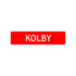 Kolby Street Sign Children Name Room Plate
