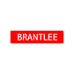 Brantlee Street Sign Children Name Room Plate