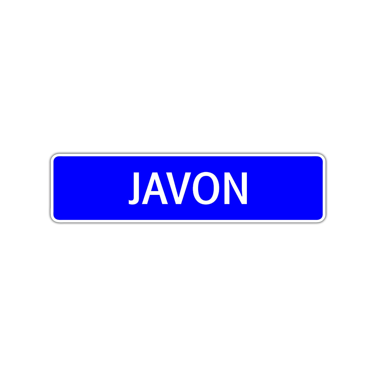 Javon Street Sign Children Name Room Plate
