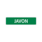Javon Street Sign Children Name Room Plate