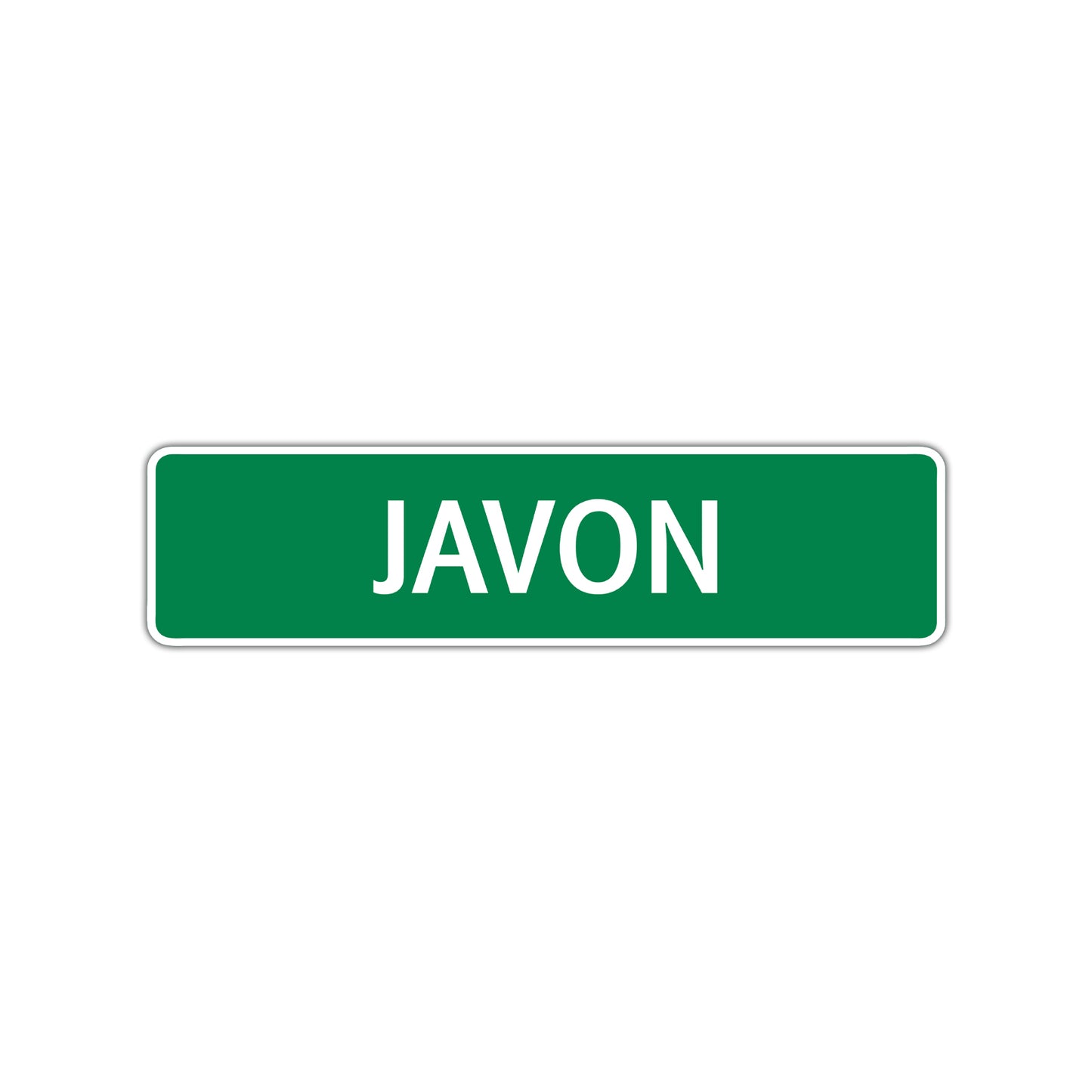 Javon Street Sign Children Name Room Plate
