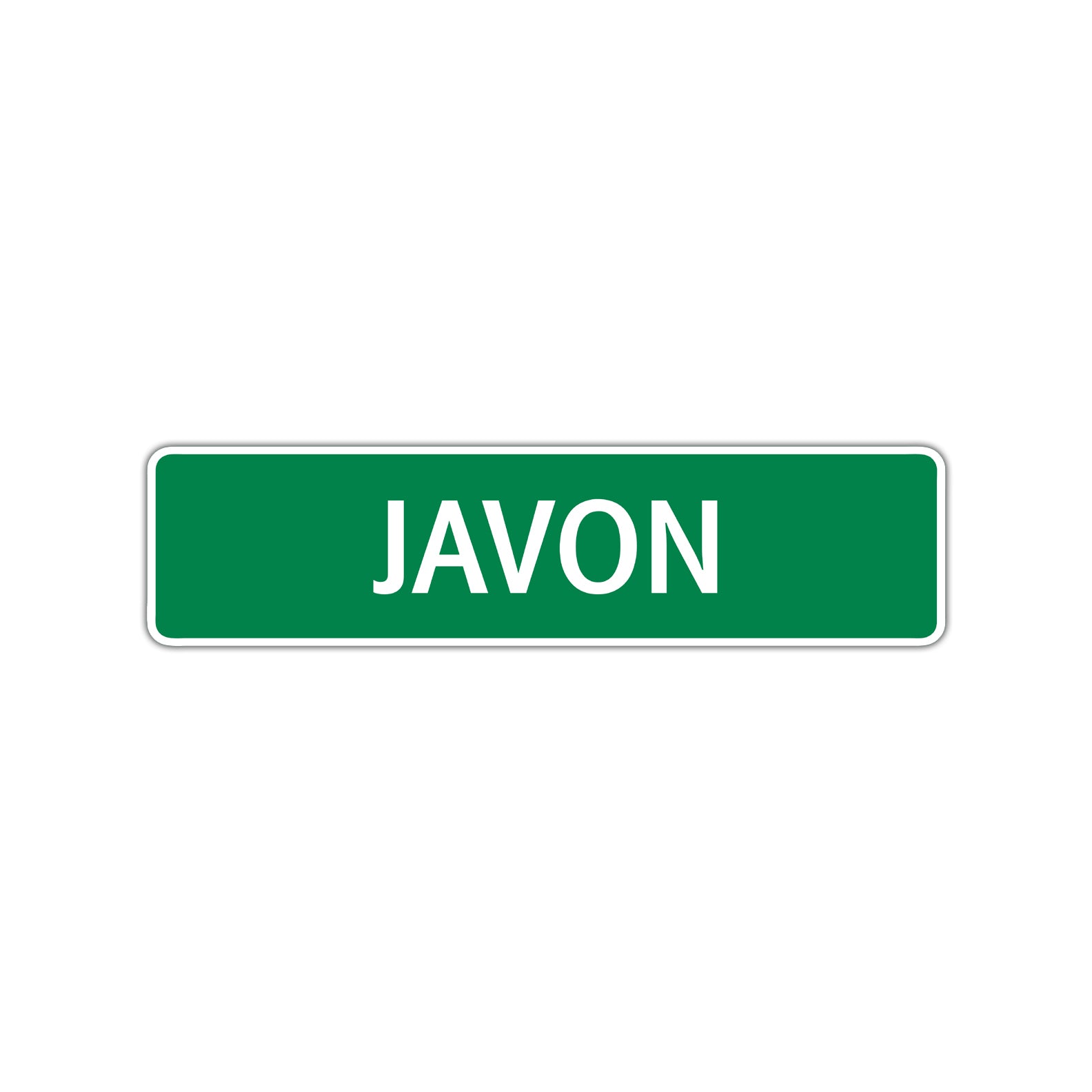 Javon Street Sign Children Name Room Plate