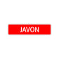 Javon Street Sign Children Name Room Plate