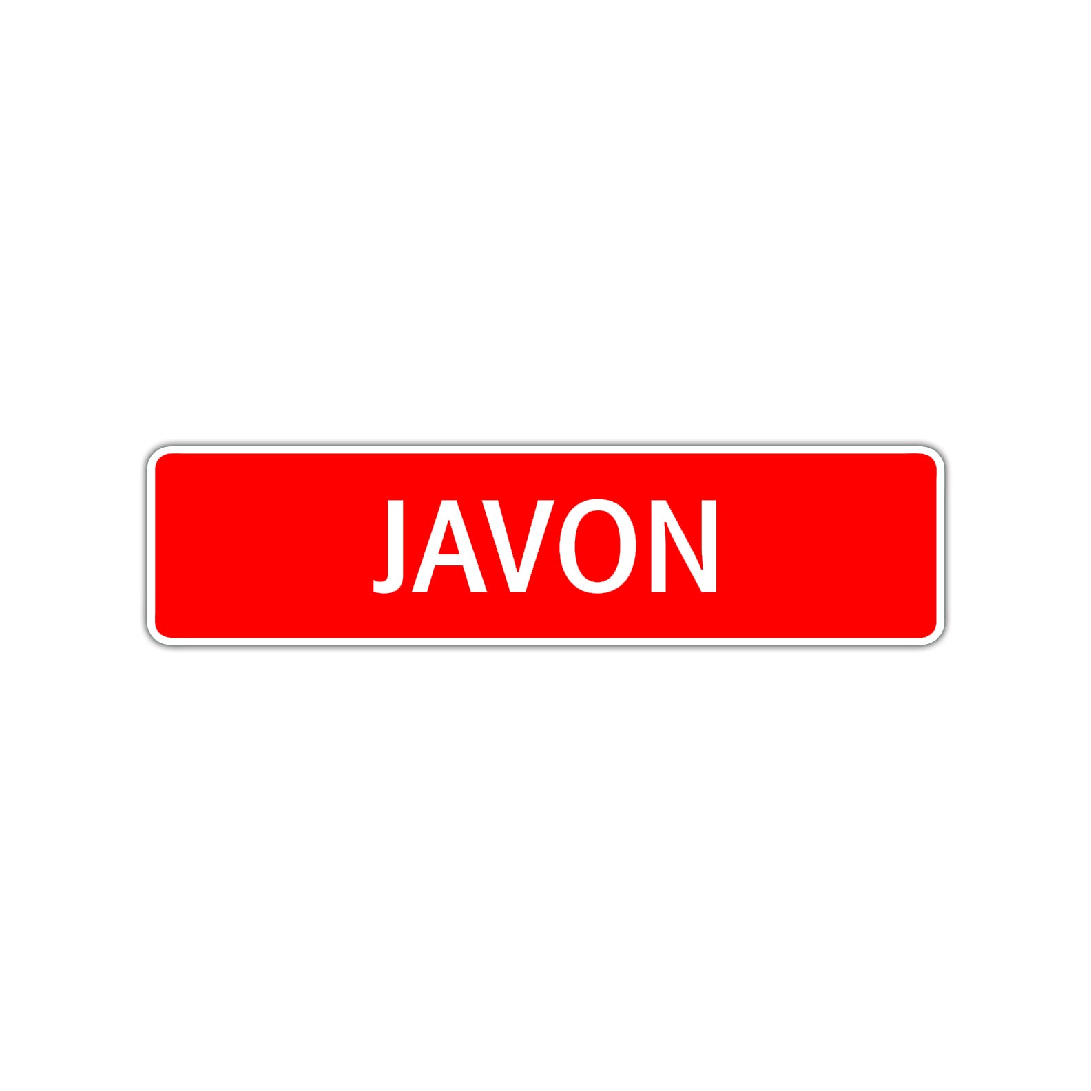 Javon Street Sign Children Name Room Plate