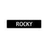 Rocky Street Sign Children Name Room Plate