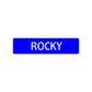 Rocky Street Sign Children Name Room Plate
