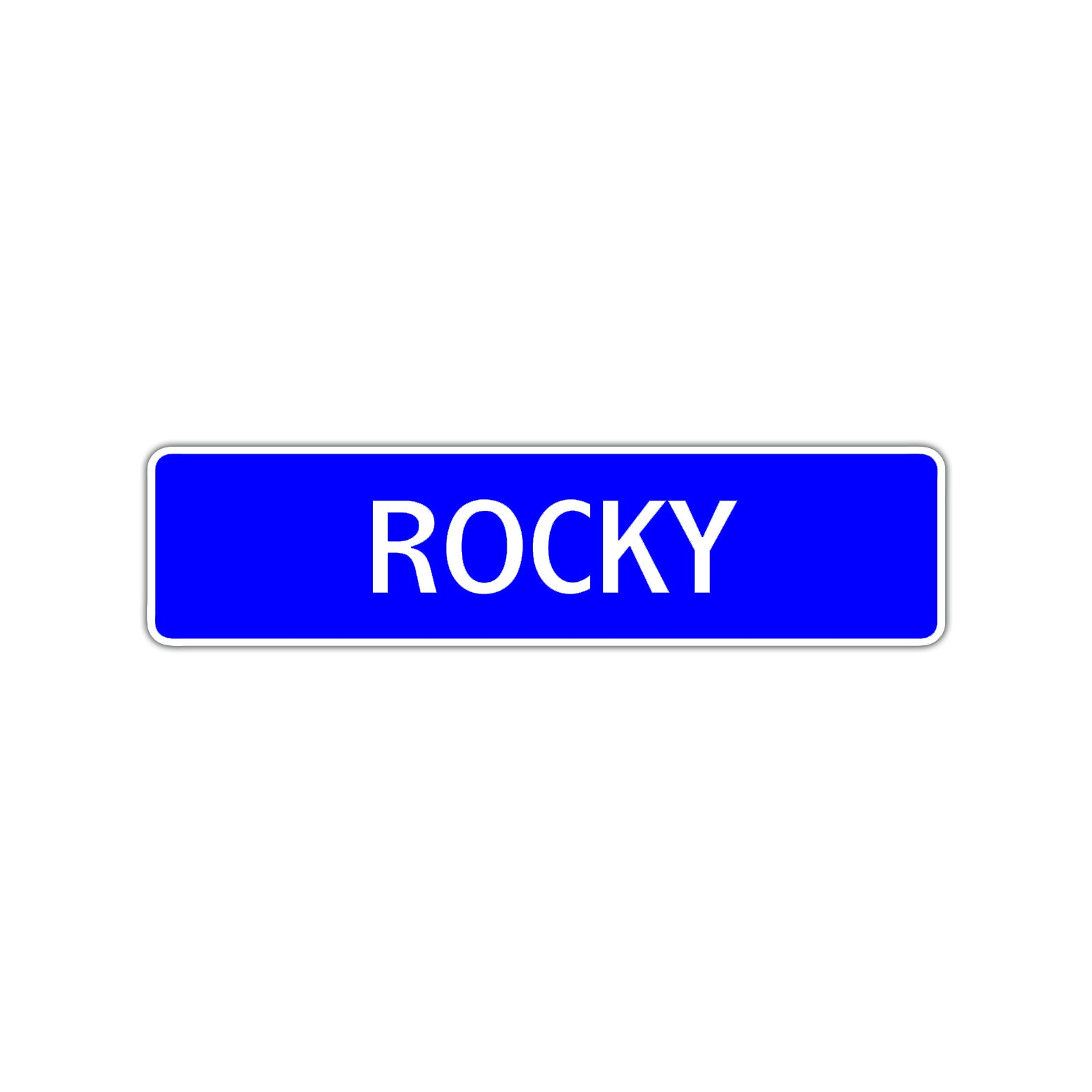 Rocky Street Sign Children Name Room Plate