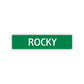 Rocky Street Sign Children Name Room Plate