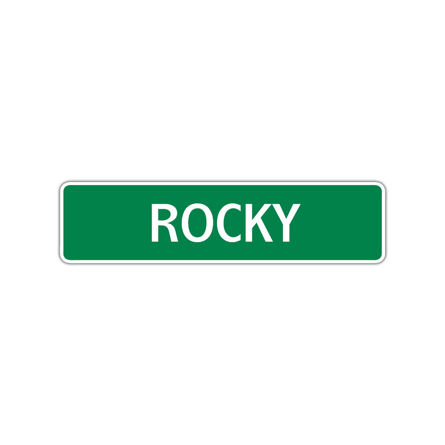 Rocky Street Sign Children Name Room Plate