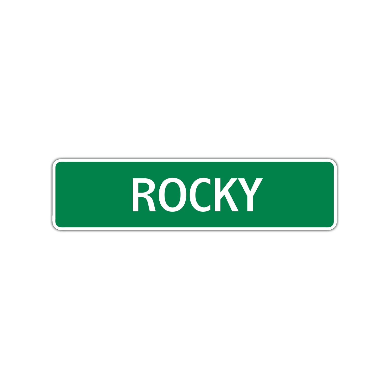 Rocky Street Sign Children Name Room Plate