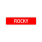 Rocky Street Sign Children Name Room Plate