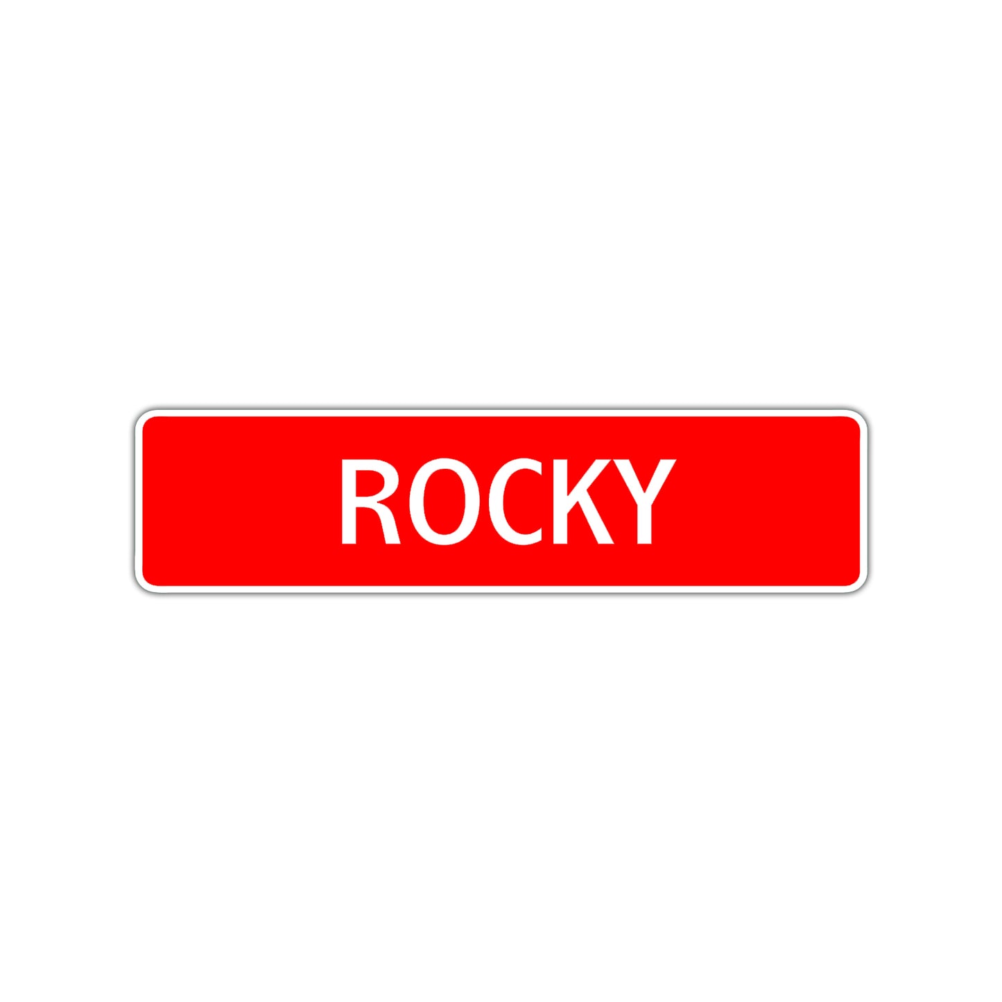 Rocky Street Sign Children Name Room Plate