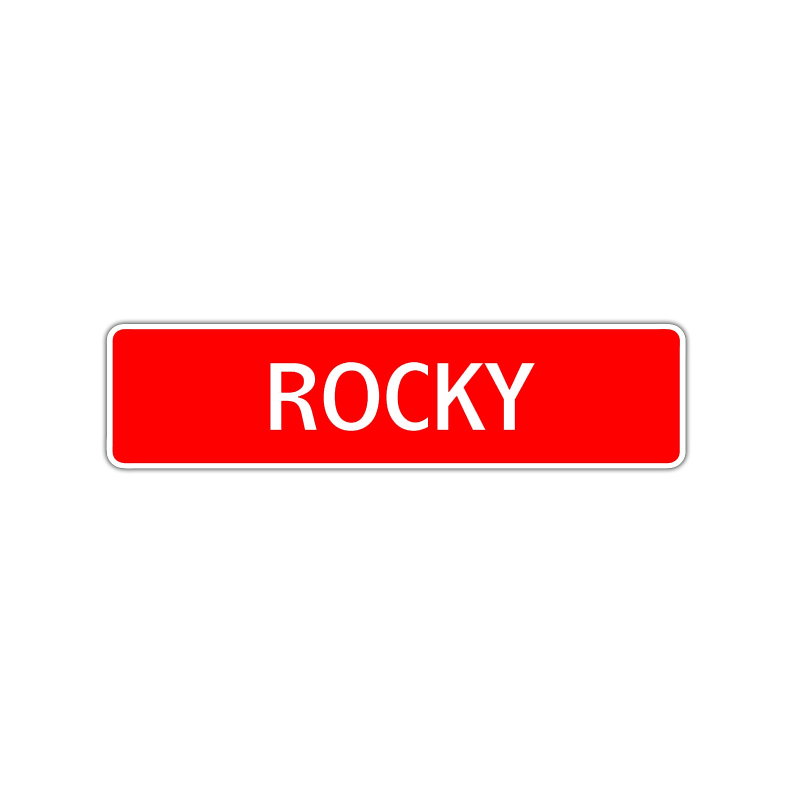Rocky Street Sign Children Name Room Plate