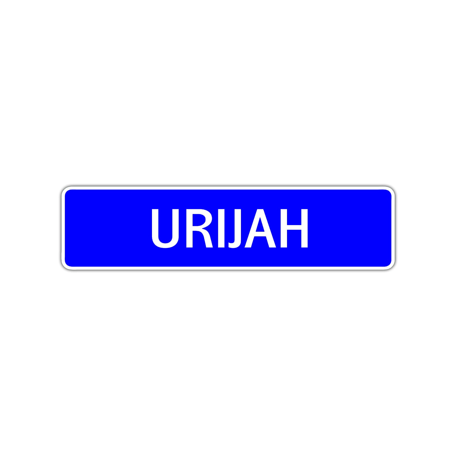 Urijah Street Sign Children Name Room Plate