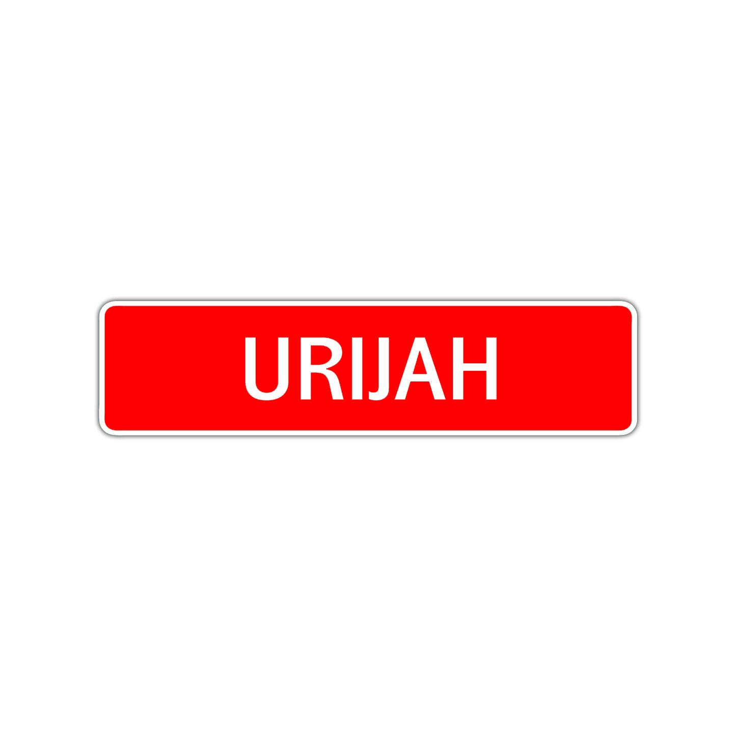 Urijah Street Sign Children Name Room Plate