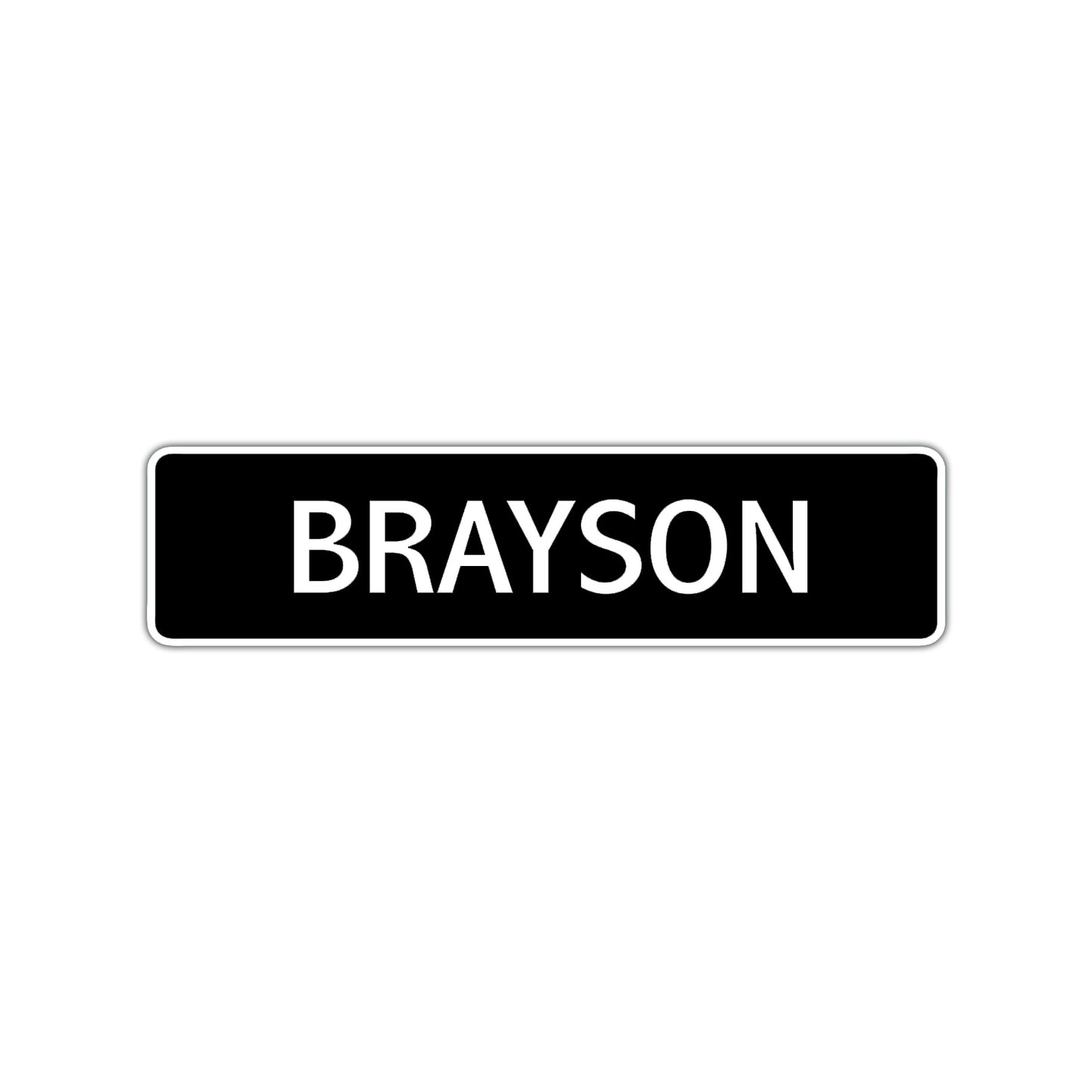 Brayson Street Sign Children Name Room Plate