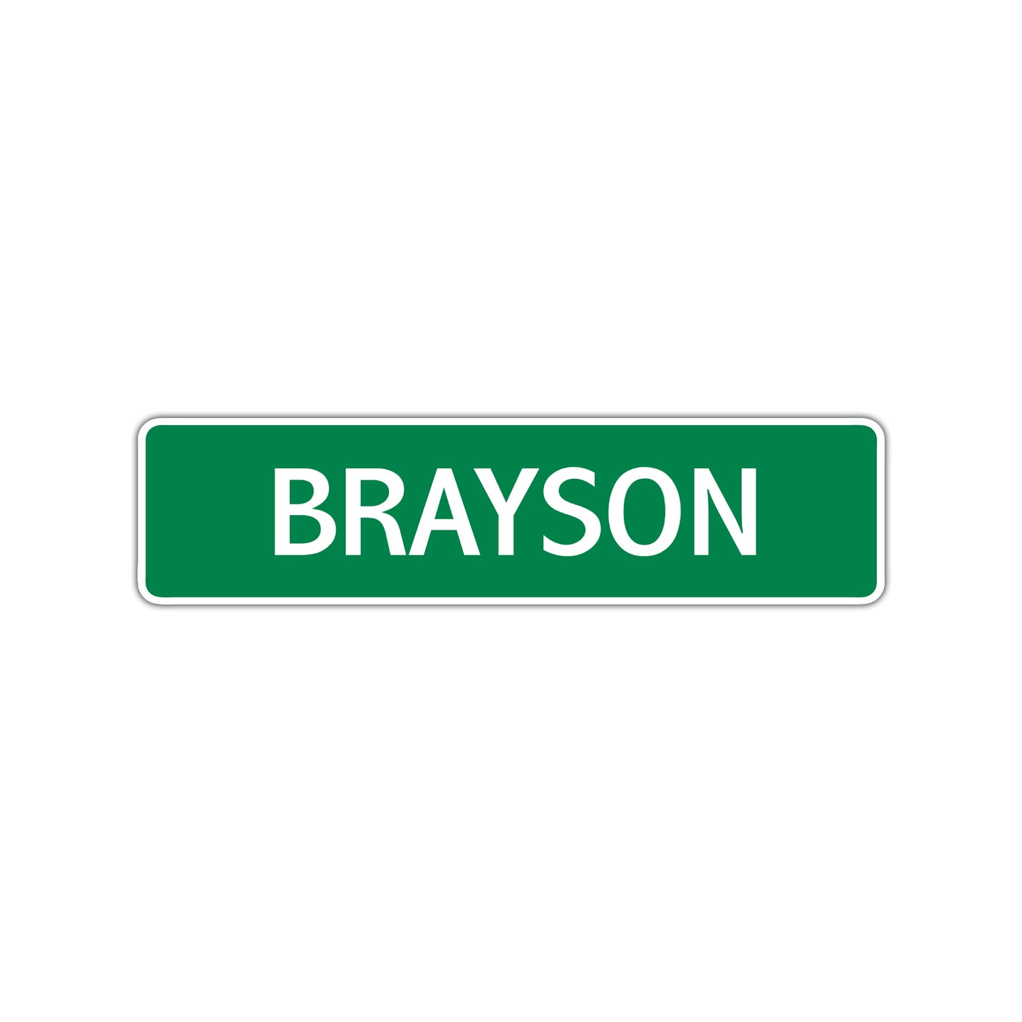 Brayson Street Sign Children Name Room Plate