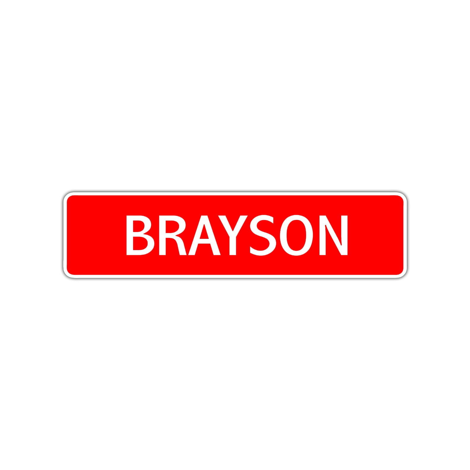 Brayson Street Sign Children Name Room Plate