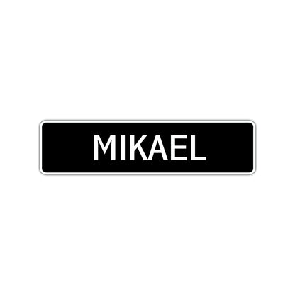 Mikael Street Sign Children Name Room Plate