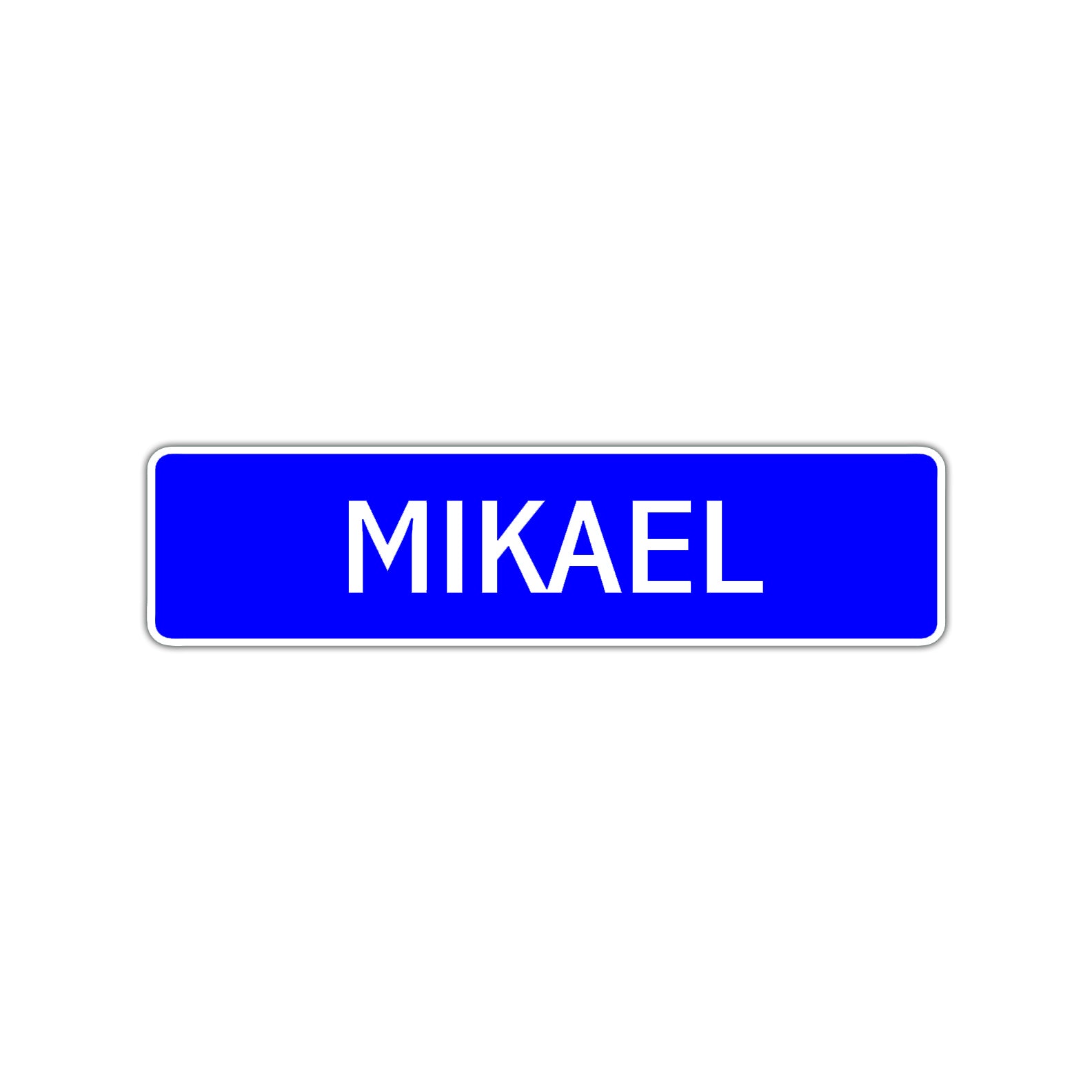Mikael Street Sign Children Name Room Plate
