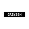 Greysen Street Sign Children Name Room Plate