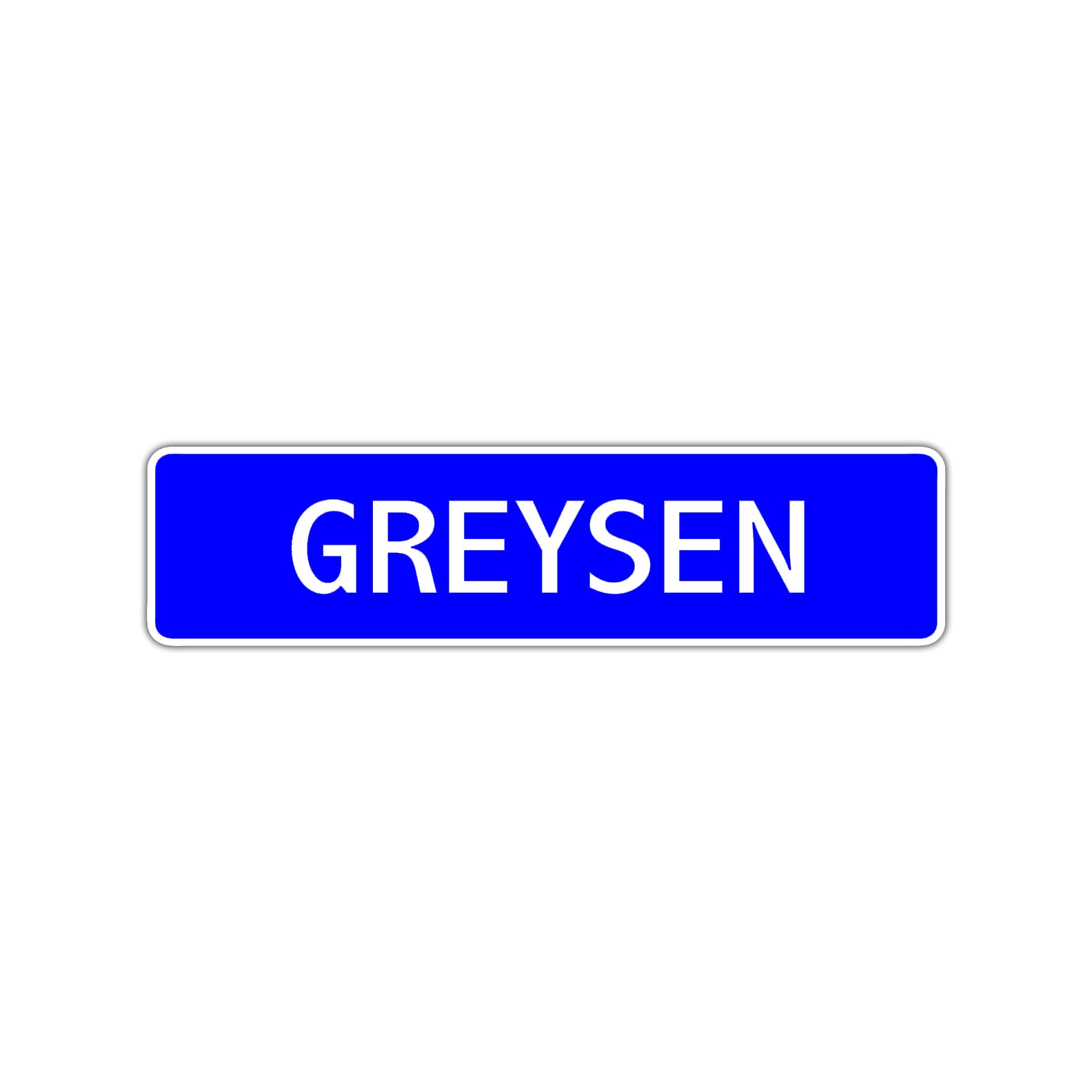 Greysen Street Sign Children Name Room Plate