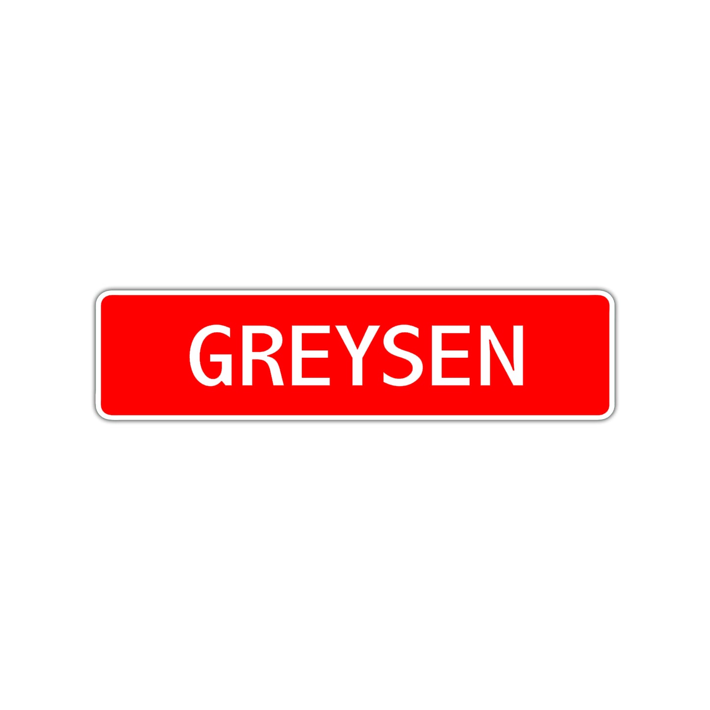 Greysen Street Sign Children Name Room Plate