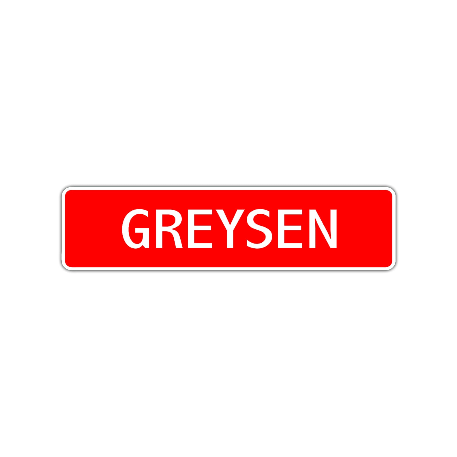 Greysen Street Sign Children Name Room Plate