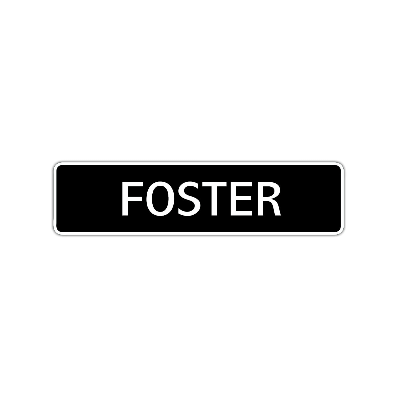 Foster Street Sign Children Name Room Plate
