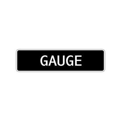Gauge Street Sign Children Name Room Plate