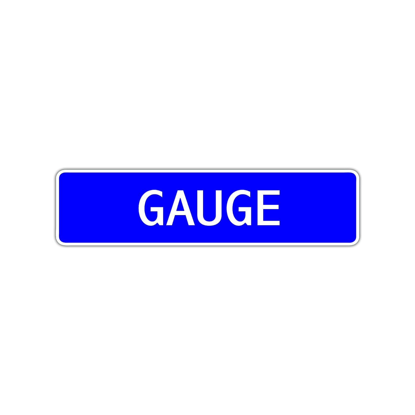 Gauge Street Sign Children Name Room Plate